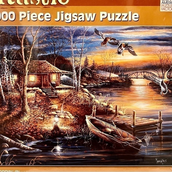 Jigsaw Puzzle Great American Puzzle Factory Rustic Droppin' in 1000pc NEW SEALED - Picture 6 of 6